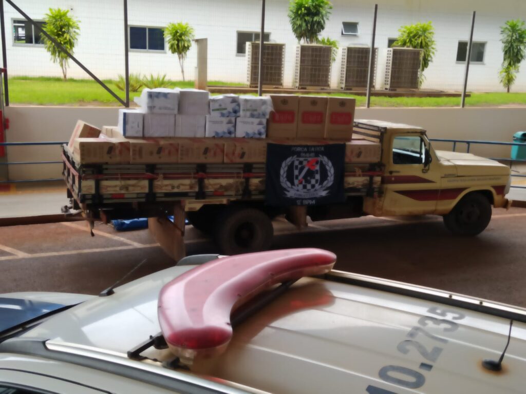 Policia Militar apreende Cigarros e Agrotóxicos