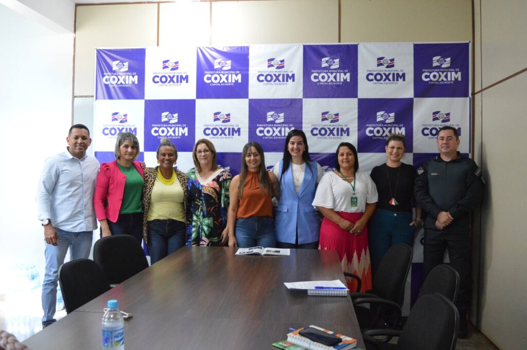 Comandante do 5º BPM participa de reunião na Prefeitura Municipal de Coxim