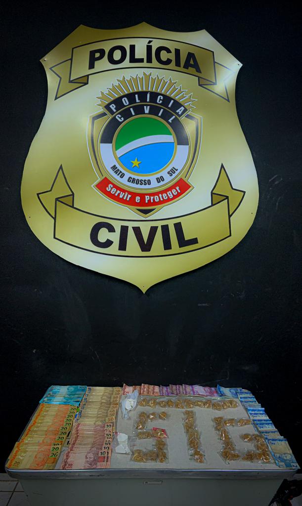 Polícia Civil em Naviraí fecha entreposto de distribuição de drogas