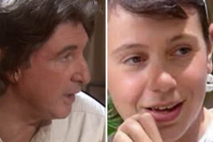 Bentão (Sérgio Reis) e Lurdinha (Iara Jamra) em O Rei do Gado