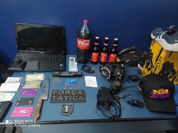 Policiais militares prendem suspeito por roubo