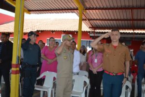 Comandante do 5º BPM participa do aniversário do 5º Subgrupamento de Bombeiros Militar Independente de Coxim