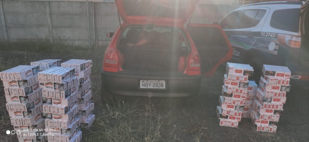 Durante Operação Hórus Polícia Militar apreende contrabando em Brasilândia