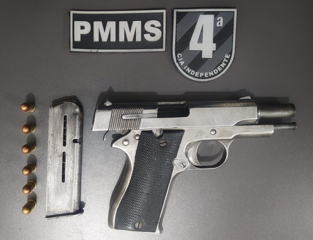 Polícia Militar de Costa Rica prende autor que alvejou sobrinho na cabeça e apreende arma de fogo