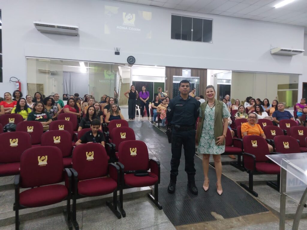 Polícia Militar realiza capacitação do protocolo de emergência aos profissionais de educação do IFMS e da rede municipal de educação em Coxim