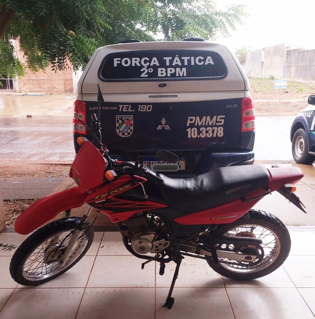 Polícia Militar em Três Lagoas recupera veículo furtado em Andradina/SP