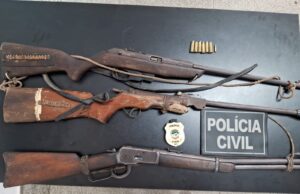 Homem é preso por posse de arma de fogo de uso restrito, em Miranda