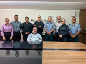 Comando da PMMS realiza visita à equipe do MS Competitivo