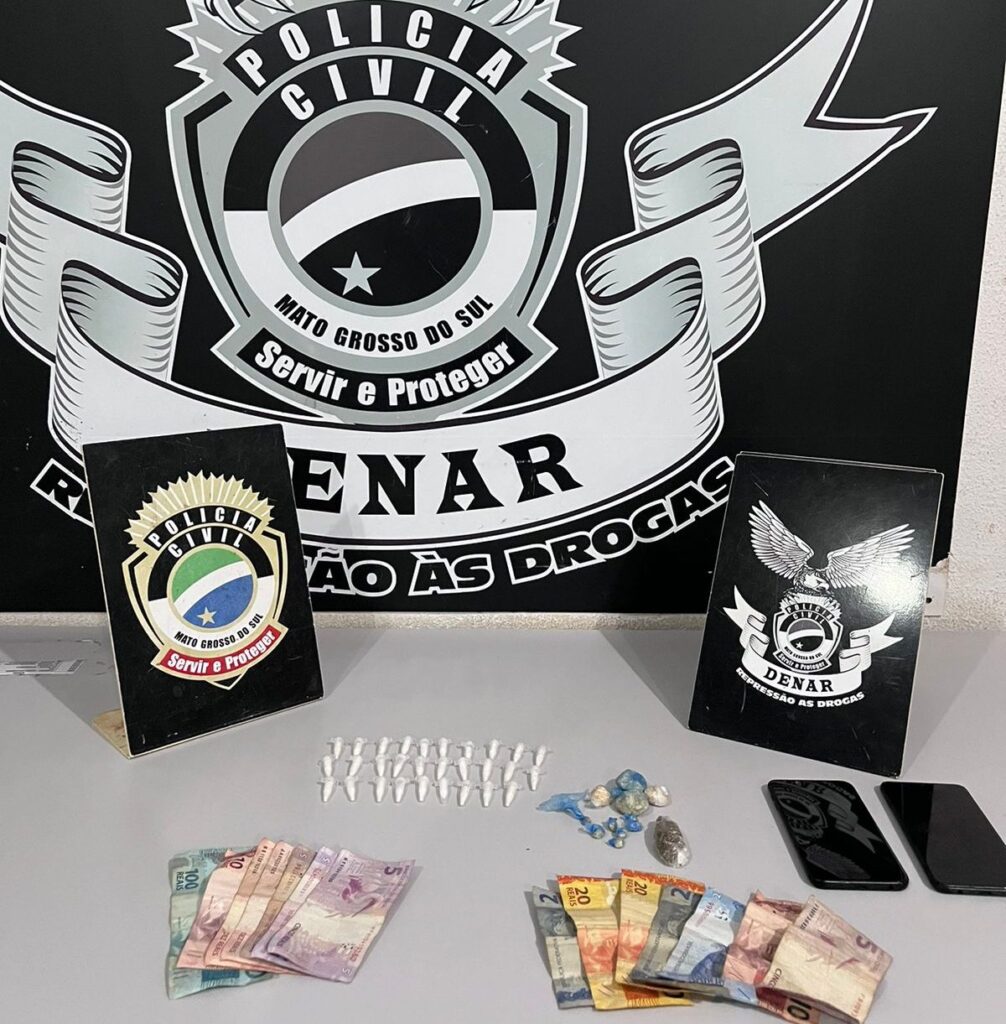 Dupla responsável por distribuir e vender drogas no Jardim Montevidéu é preso pela Polícia Civil