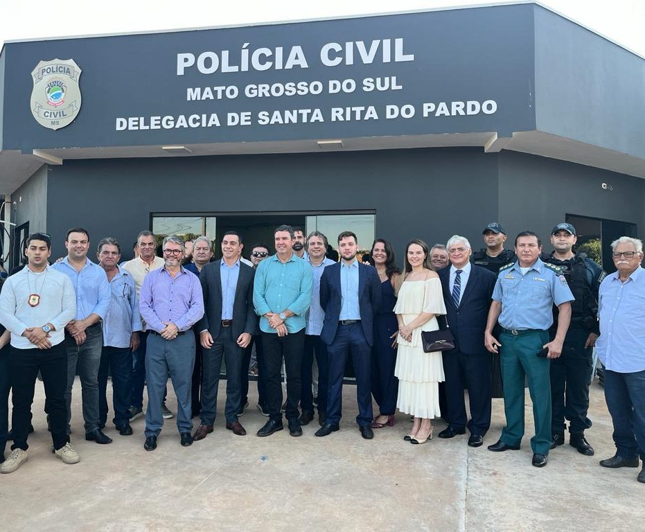 Com espaço amplo e moderno, foi inaugurada nesta quinta feira a nova sede da Delegacia de Polícia Civil em Santa Rita do Pardo