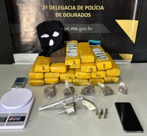 Foragido da justiça é preso pela Polícia Civil, com drogas e arma de fogo em Dourados