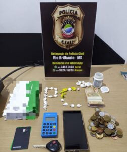 Homem é preso por tráfico de drogas em Rio Brilhante