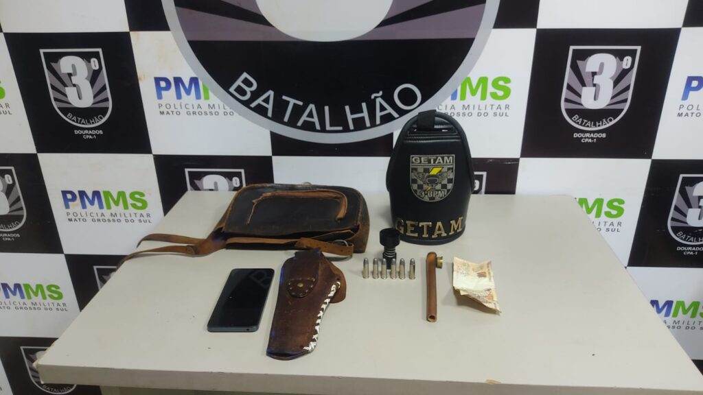 PMMS apreende três armas de fogo em menos de 24 horas em Dourados