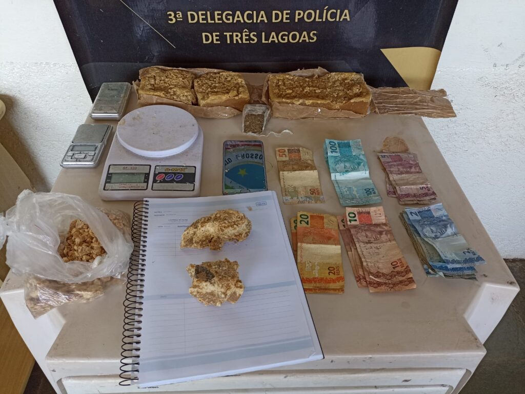 Polícia Civil prende traficante investigado por fornecer crack a “bocas de fumo”, em Três Lagoas