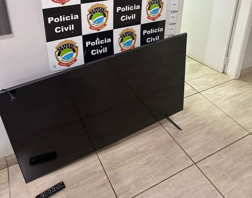 Polícia Civil recupera televisor furtado e identifica o autor do crime em Iguatemi