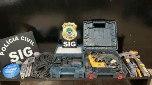 Em Nova Andradina, Polícia Civil identifica autores de furto em uma construção e recupera os objetos subtraídos