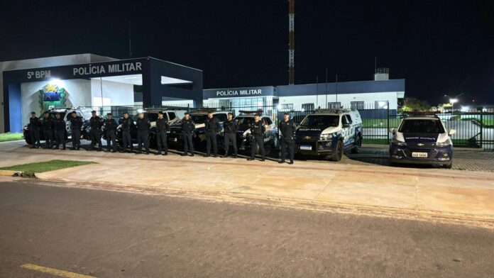 Polícia Militar realiza Operação Saturação em Coxim para garantir segurança à população