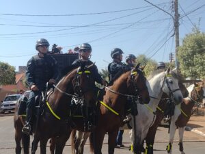 Polícia Militar Garante Segurança durante a Tradicional Cavalgada de Cassilândia