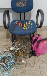 Durante ronda, radiopatrulha da PMMS prende homem e recupera material de furto