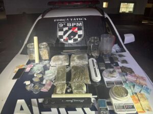 Polícia Militar prende três indivíduos por tráfico de drogas após ocorrência de explosão em empresa de transportes